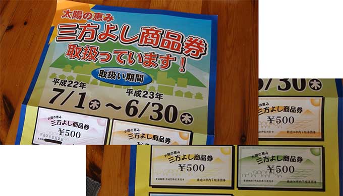 東近江市三方よし商品券 © 中川修治